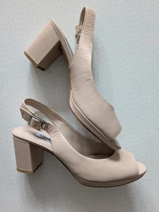 Sandalias Clarks Narrative Nude (Kelda Spring) de cuero con cordones talla 7 (41) - Imagen 1 de 8