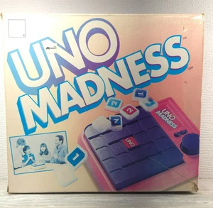 Vintage 1995 UNO Madness Tile Board Game Works Mattel - Parts only READ - Picture 1 of 4