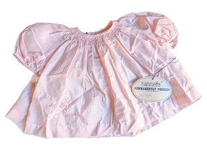 Nannette Vintage Baby Mädchen Kleid rosa I Love Oma bestickt 15-19 Pfund süß - Bild 1 von 11