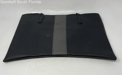 Vince Camuto женщин удачи черный серый полоски галечной искусственной кожи тонкий сумка с короткими ручками - Изображение 1 из 4