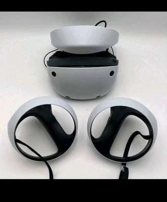 Sony Playstation 5 PS5 Virtual Reality PSVR2 Headset White With PC Adapter - Image 1 of 4