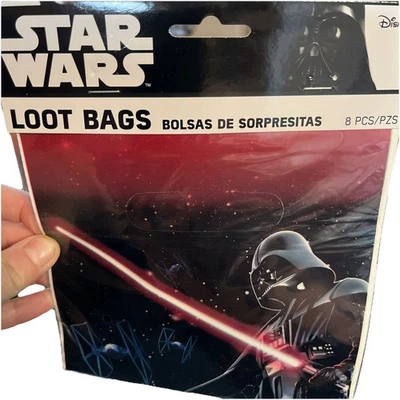 Star Wars Darth Vader Birthday Party Loot Bags. 8 Pieces. - Image 1 of 4