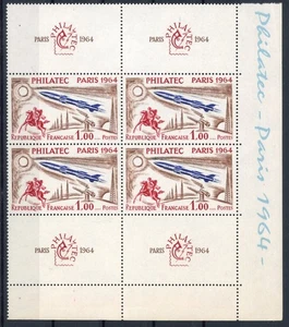 [G3273] France 1964 Philatec block 4 VF MNH stamps value $140 - Picture 1 of 1
