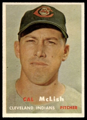 1957 Topps #364 Cal McLish Cleveland Indians RC NR-MINT  - Image 1 of 2