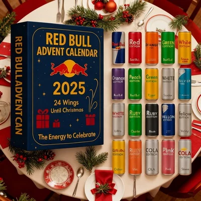 2025 Red Bull Adventskalender Countdown Blind Box Weihnachtsdekoration Geschenk - Bild 1 von 4