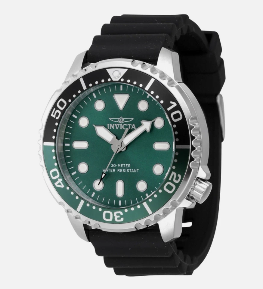 Invicta Pro Diver 48 mm esfera verde bisel giratorio negro y verde - ¡NUEVO CON CAJA! Foto 1 de 1