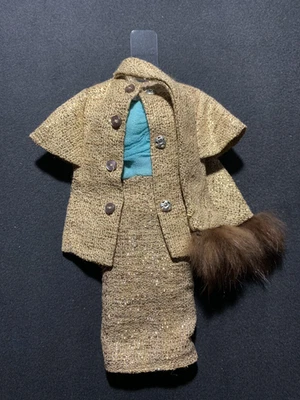 Vestido y chaqueta vintage Barbie #1647 dorado y glamour OK Foto 1 de 4