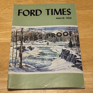 1959 March Press Proof Ford Times Magazine Fort Pike Louisian Outdrive A Tornado - Picture 1 of 24