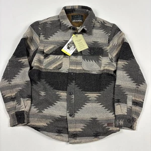 Jachs New York Aztec Mens Jacket Wool Blend Sherpa Lined Small - Picture 1 of 3