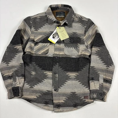 Jachs New York Aztec Mens Jacket Wool Blend Sherpa Lined Small - Image 1 of 3