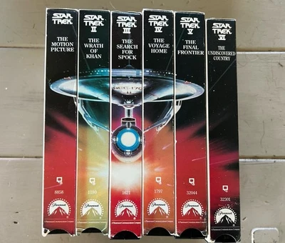 STAR TREK Movie Lot VHS 6 1980s Films 1-6 - Image 1 of 4
