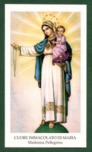 antico santino holy card MADONNA PELLEGRINA - Picture 1 of 1