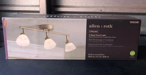 ALLEN + ROTH DALLAS 3-L LED Painted Brushed Gold Dimmable Track Bar Fixed Track - Picture 1 of 1