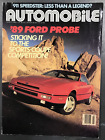 Automobile Magazine March 1988 89 Ford Probe Porche 911 Speedster