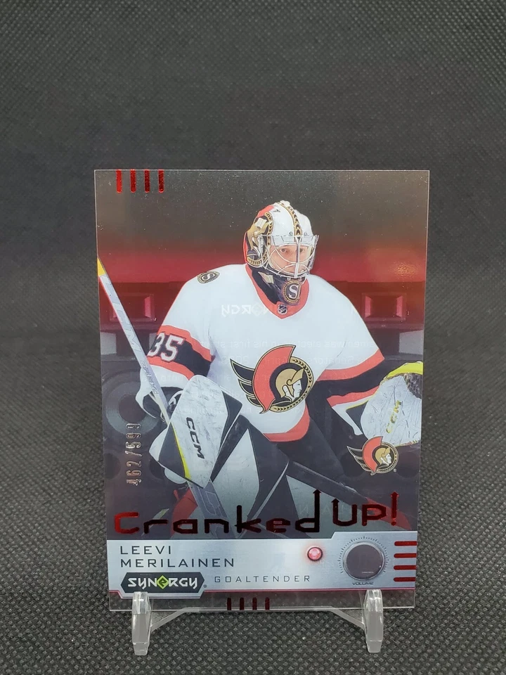 2023-24 Upper Deck Synergy Hockey Leevi Merilainen Cranked Up! Red #CR-LM /599  - Image 1 of 2