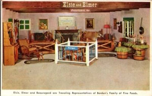 Elmer & Elsie Die Bordenkuh mit Baby Beauregard Werbepostkarte - Bild 1 von 1