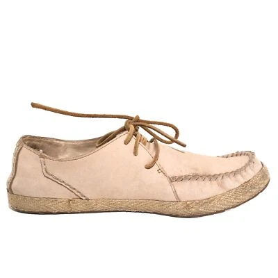 UGG Womens Loafers Size 9.5 Leather Lace Up Espadrille Mocassin Outdoor - Image 1 of 4