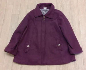 Anne De Lancay Purple Coat Size 14/16 - Picture 1 of 6
