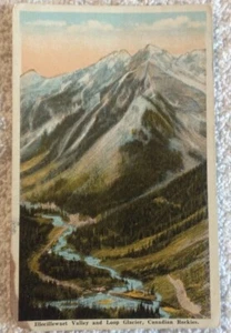Illecillewaet Valley and Loop Glacier, Canadian Rockies - Vintage postcard 1920s - Bild 1 von 3