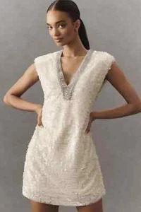 NWT BHLDN Sleeveless Embellished Plunge Mini Dress Size X-Small XS Party $248 - Picture 1 of 4