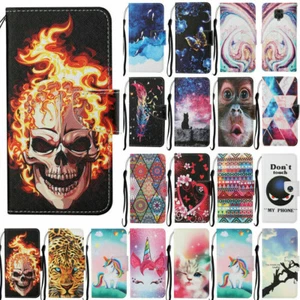 For Samsung A13 A12 A23 A22 A32 A53 Painted Leather Flip Wallet Phone Case Cover - Picture 1 of 52