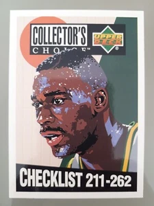 1994-95 Upper Deck Checklist 211-262 Shawn Kemp #417 Collector's Choice NBA - Bild 1 von 2
