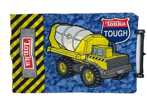Vintage Tonka Tough Standard Pillow Case Dump & Cement Truck Dan River Made USA - Picture 1 of 5