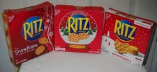 #11792 Nabisco Ritz Crackers Snowflake Limited Ed. BOXES ONLY 2012, 2017, 2021
