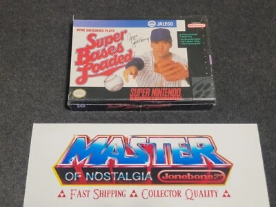 SNES Super BASES LOADED New Factory Sealed Game Nintendo Baseball Ryne Sandberg - Image 1 of 4