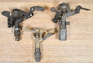 NON TESTATO COSÌ COM'È - (2) Testine Irrigatore Vintage Melnor Ottone + 1 Nelson Alpine II 630A - Foto 1 di 22