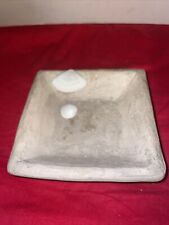 Rare Rowe Pottery Works Sand Look Dish W/Sea Shells- 5.5 X5.5”-Estate Find