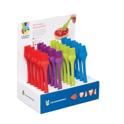  Colourworks by KithenCraft Brights  Assorted Coloured Silicone small - Image 1 of 2
