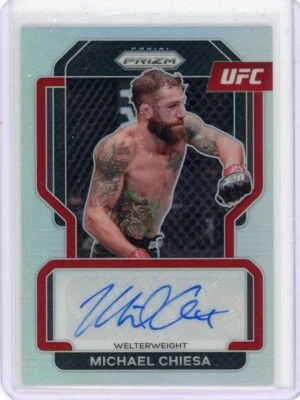 2022 Prizm UFC Silver MICHAEL CHIESA Auto No. SG-MCH! - Image 1 of 2