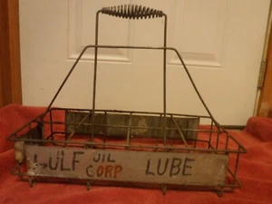 Vintage oil bottle rack holds 8 - Picture 1 of 10