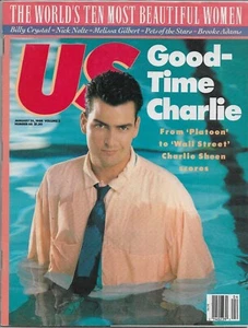 CHARLIE SHEEN - US WEEKLY Mag  Jan 25, 1988 - LIKE NEW - No Label - Picture 1 of 1