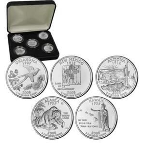 2008 Uncirculated State Quarter Sets - Picture 1 of 1