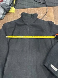Calvin Klein Coat Jacket Mens Size 2xl Wool Blend Black Double Full Zip Front - Picture 1 of 10