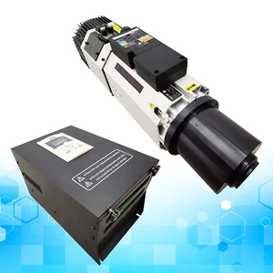 220V 9KW Air Cooled CNC Mill Spindle Motor with 0-1000Hz VFD Inverter ER32 - Picture 1 of 21