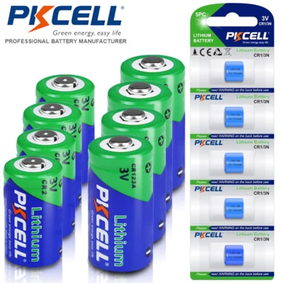 Baterías de litio no recargables CR123A / CR2 / CR1/3N 3V para cámara PKCELL Foto 1 de 4
