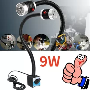 9W CNC Maschinenlampe Magnetische Lampe Schwanenhals LED Arbeitsleuchte Licht - Bild 1 von 16