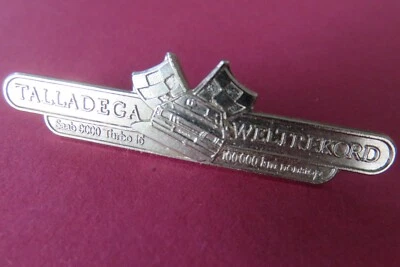 Alte  Saab Turbo 100000 Km. Weltrekord  Brosche    Abzeichen Anstecknadel - Bild 1 von 4