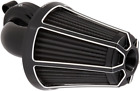 AN Monster Air Cleaner w Cover Beveled Blk Harley Fat Bob S 114 18-21