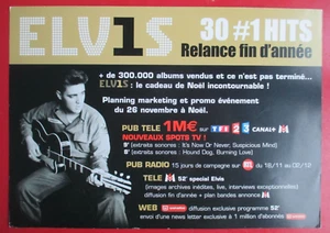 ELVIS PRESLEY - PLAN MEDIA / PRESS KIT "30 #1 HITS" - Picture 1 of 2