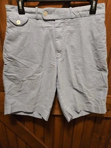Polo Ralph Lauren Shorts 31 blau Chambray Hund bestickt Gürtel Freizeit - Bild 1 von 12