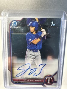 2022 Bowman Chrome JoJo Blackmon 1st Prospect Auto Autograph CPA-JBN Rangers