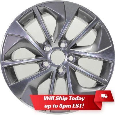 New 17" Replacement Alloy Wheel Rim for 2016 2017 2018 Toyota Rav4 Rav-4 - 75199 - Image 1 of 4