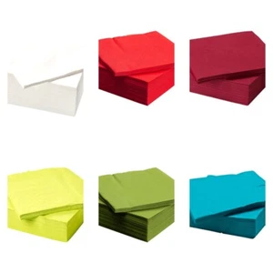 Christmas Best Paper Serviettes Soft Napkins 40x40cm BulkySoft Solid Colours - Picture 1 of 24