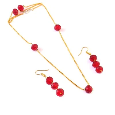 AAA+ Faceted Red spinel beads Ruby spinel faceted loose beads bulk supply - Image 1 of 4