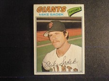 1977 Topps Baseball Mike Sadek Card # 129
