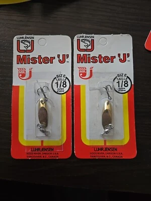 [2] Luhr-Jensen Mister 'J' Brass 1/8 ounce Spoon Fishing Lure - Image 1 of 2